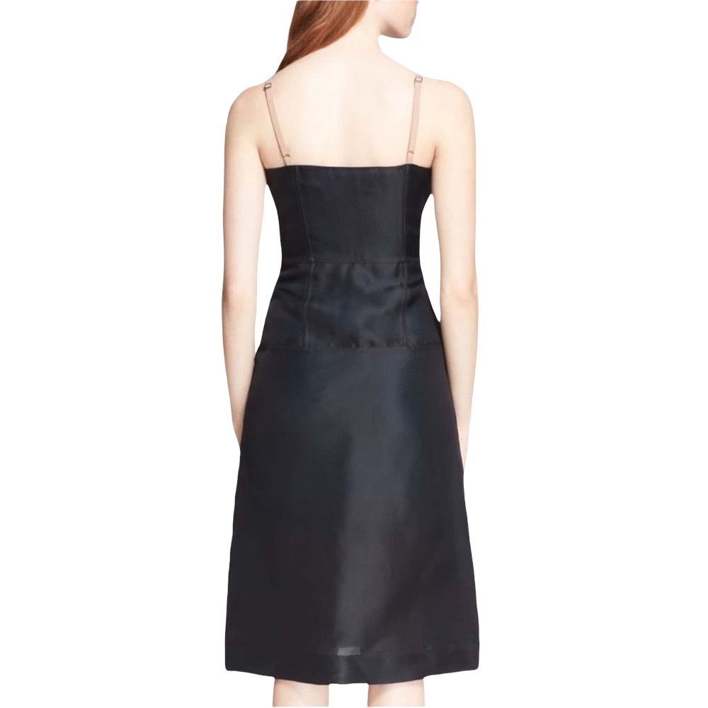 new MBMJ Marc by Marc Jacobs ❉ Silk Sheer Layer Midi Cocktail Dress ❉ Black ❉ 6 - Picture 6 of 17